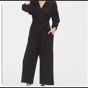 GAP wide leg gauze black jumpsuit Size 10